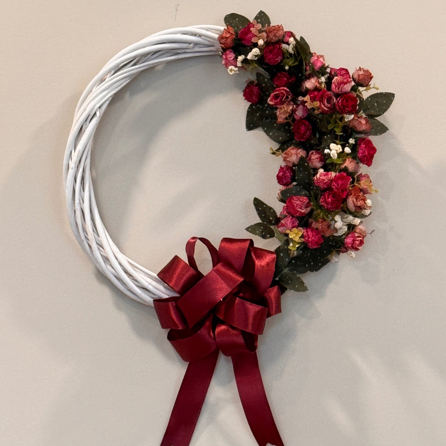 BurgundyRose Wreath image 0
