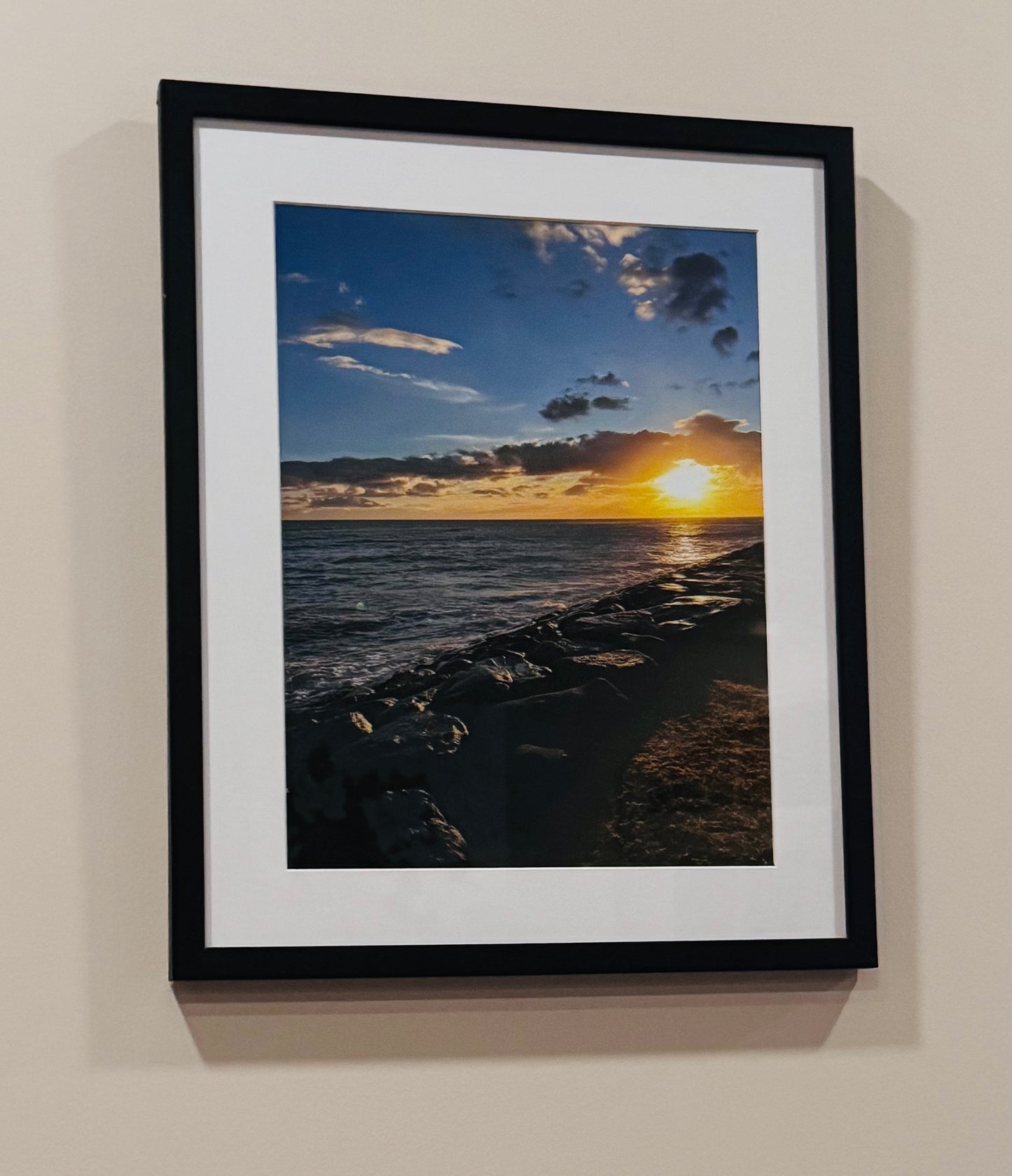 Maui, Hawaii Ocean Sunset Framed Photograph image 0