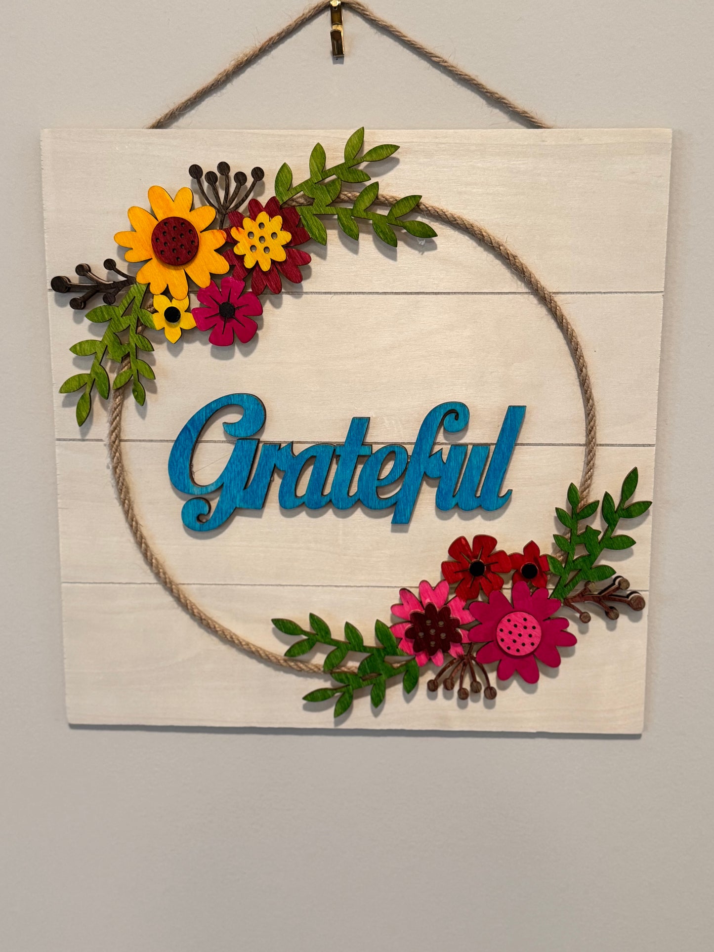 Grateful Wall or Door Hanger image 0