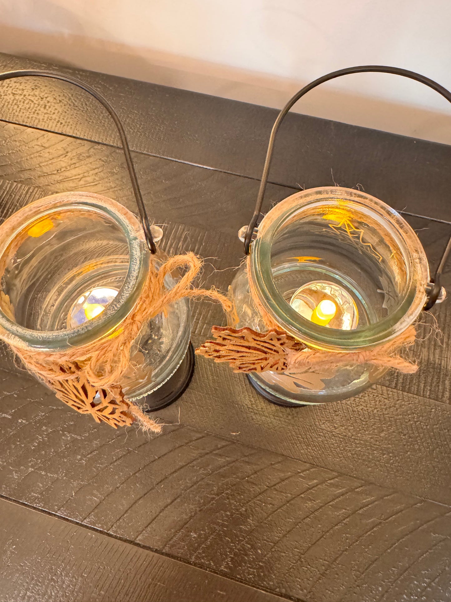 Autumn Leaf Candle holders
