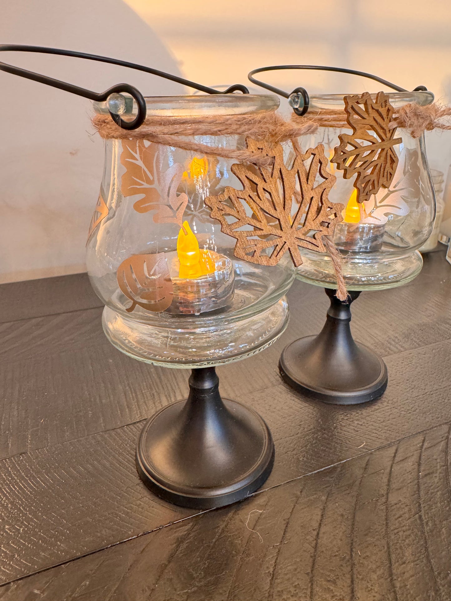 Autumn Leaf Candle holders
