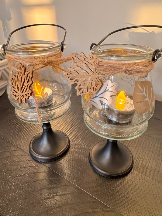 Autumn Leaf Candle holders