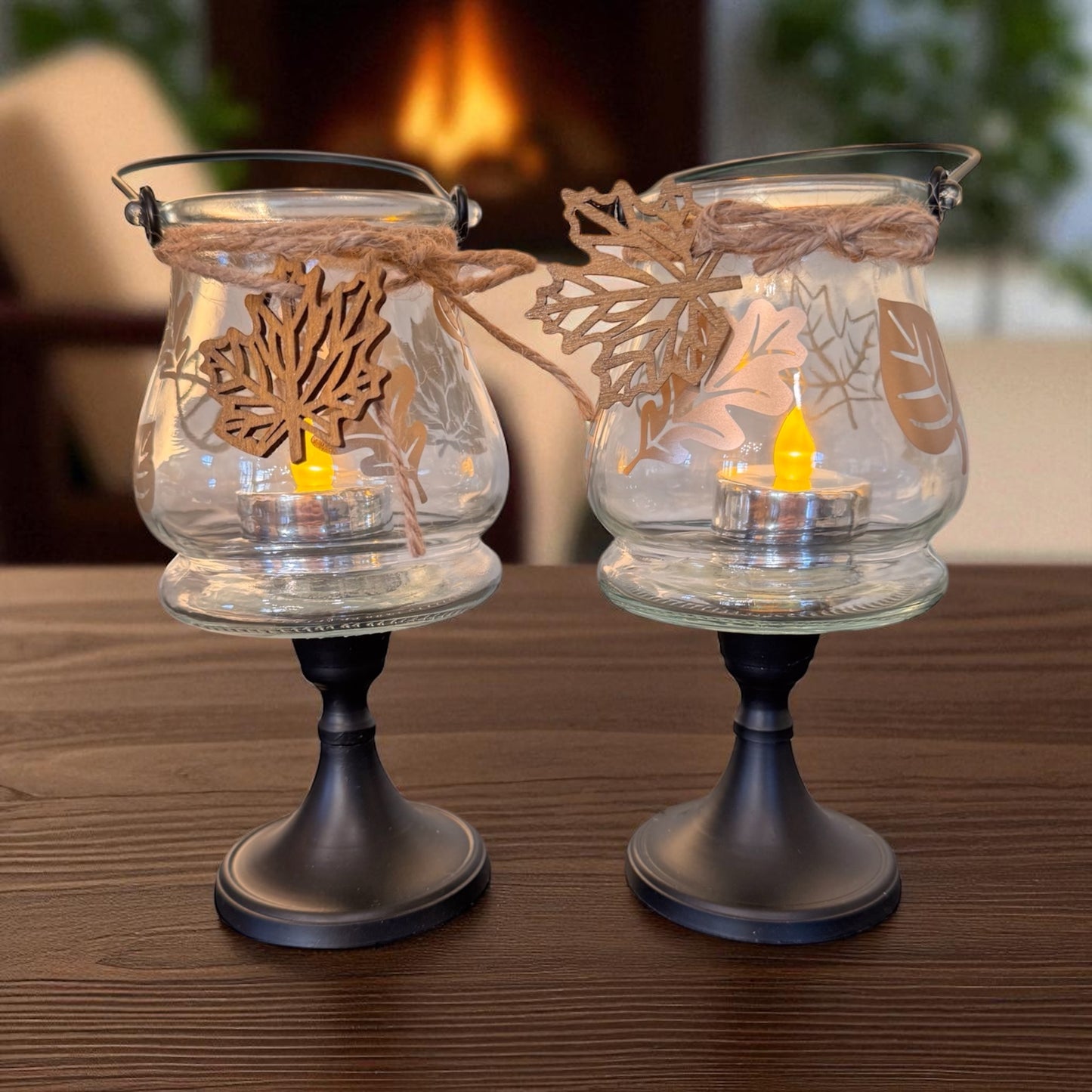 Autumn Leaf Candle holders