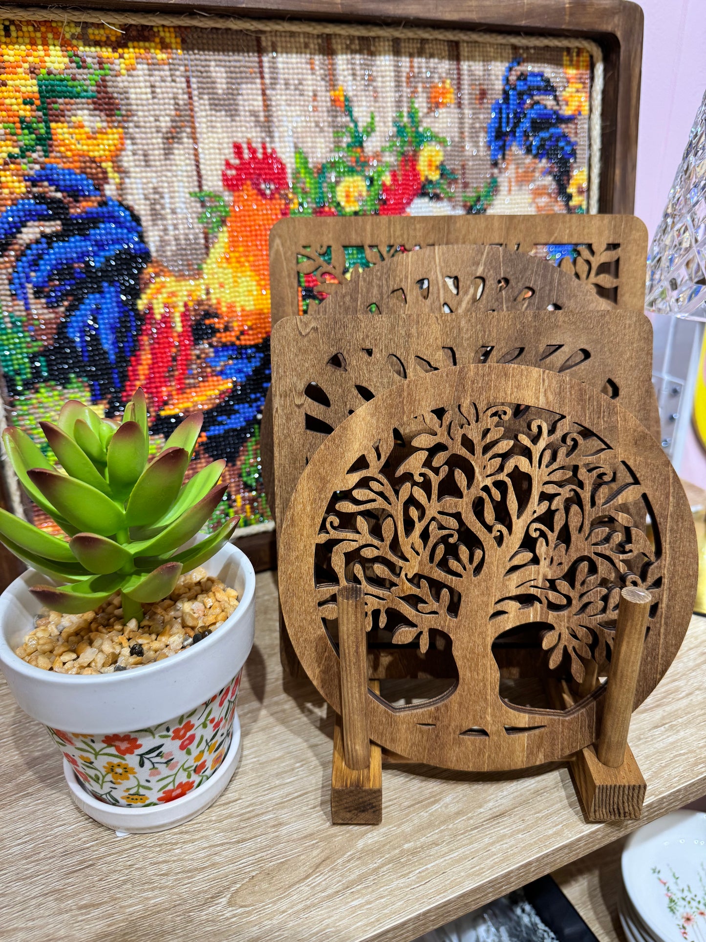 Tree of Life Wood Trivets image 1