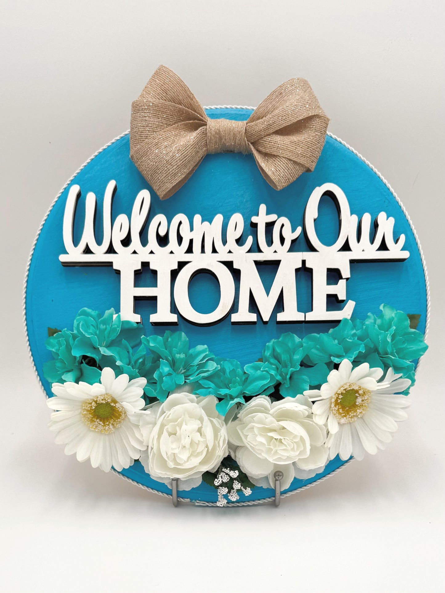 Welcome to Our Home Wooden Door Hanger image 0