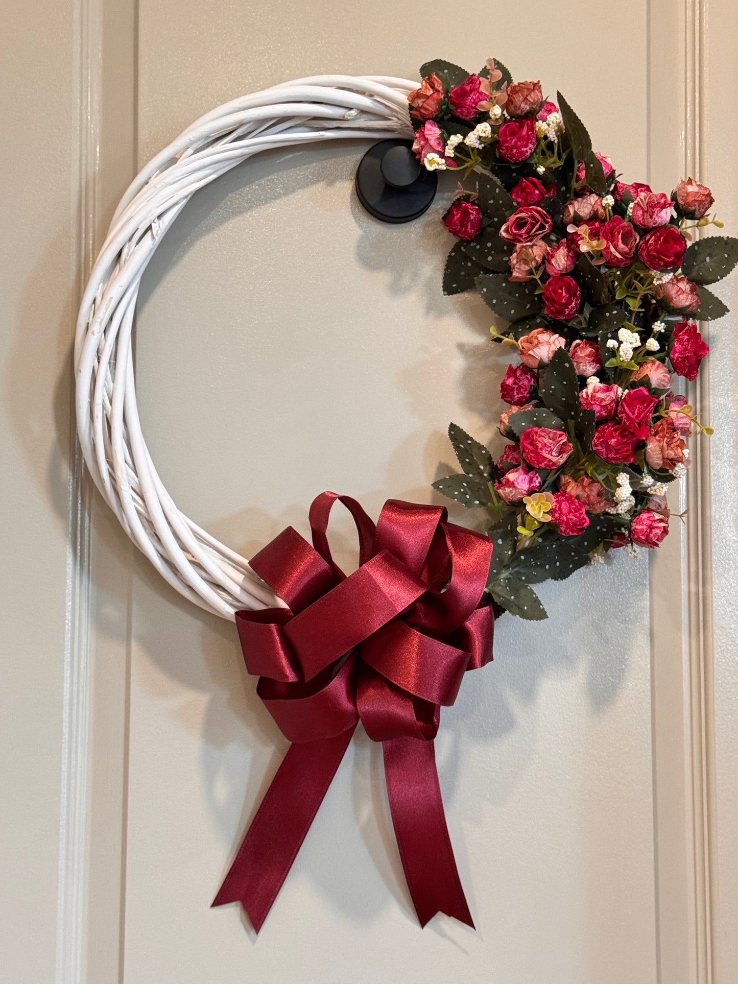BurgundyRose Wreath image 1
