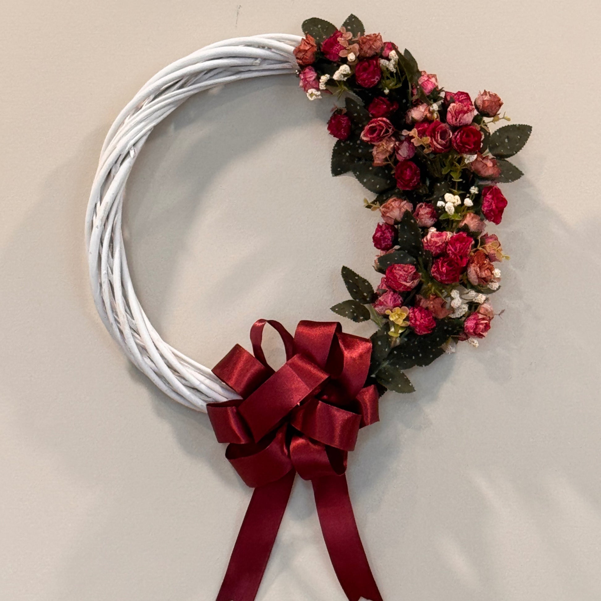 BurgundyRose Wreath image 0