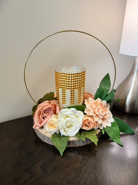 Floral Candle Centerpiece image 0