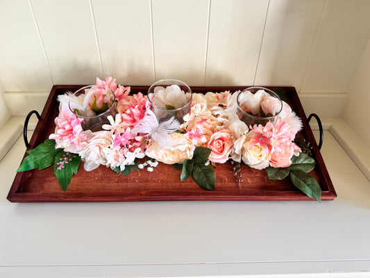 Floral & Candle Center Piece image 0